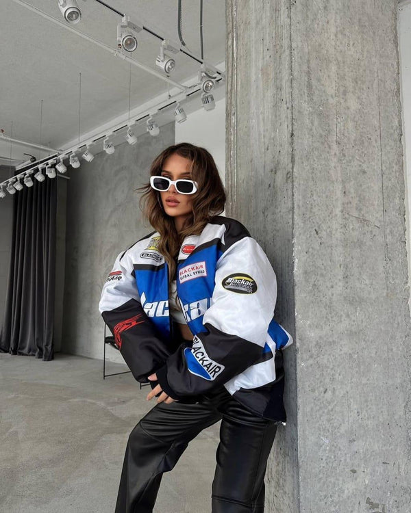 Walhalaa Blackair Vintage Jacket for Women – Retro Streetwear Style