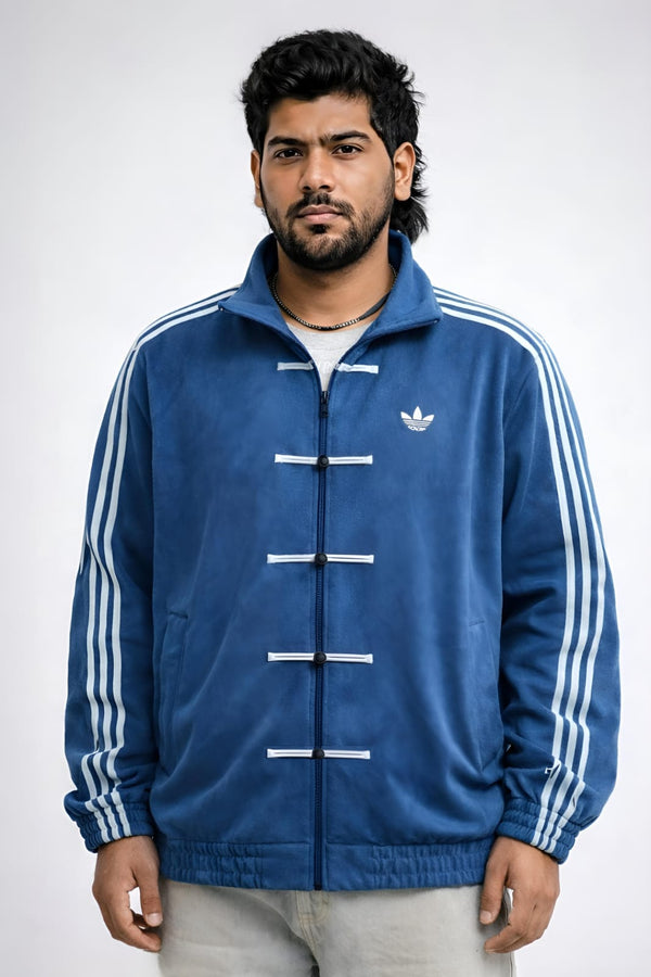 Walhalaa Blue Adidas CNY Inspired Knot Track Jacket β Chinese New Year Streetwear Edition