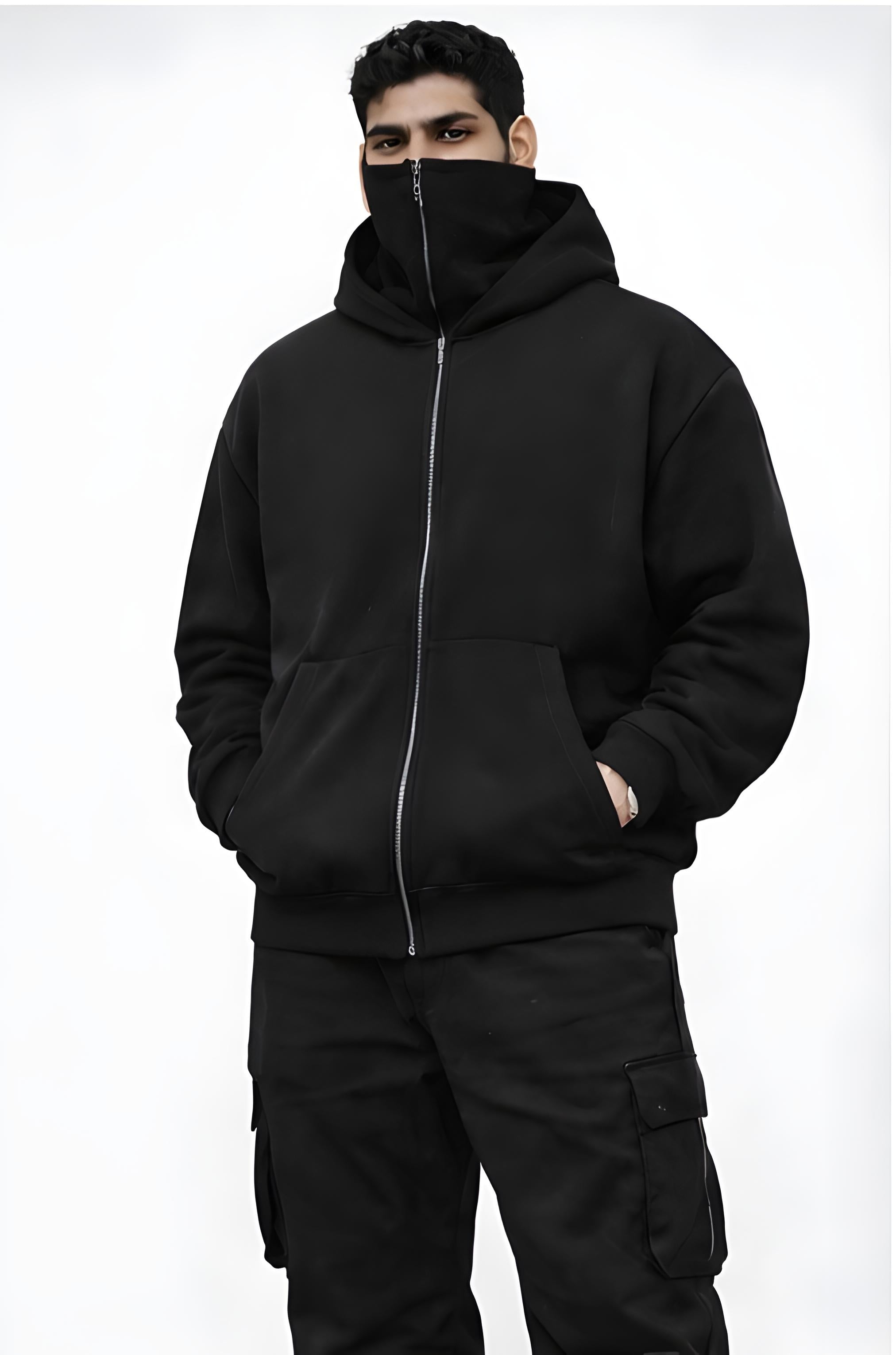 Walhalaa Ninja Mask Hoodie – Balaclava Streetwear Hoodie (Unisex)