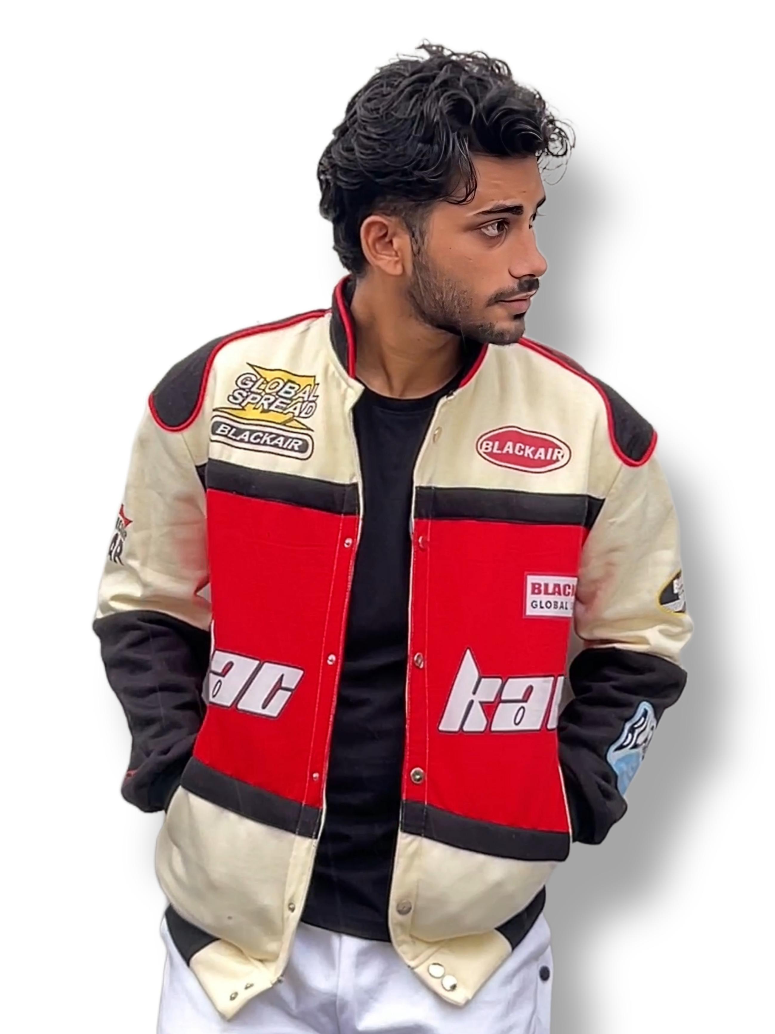 Racing Jacket Icon Vintage Black Air Jacket | Classic Motorsport Fashion & Racers - DWNTWN