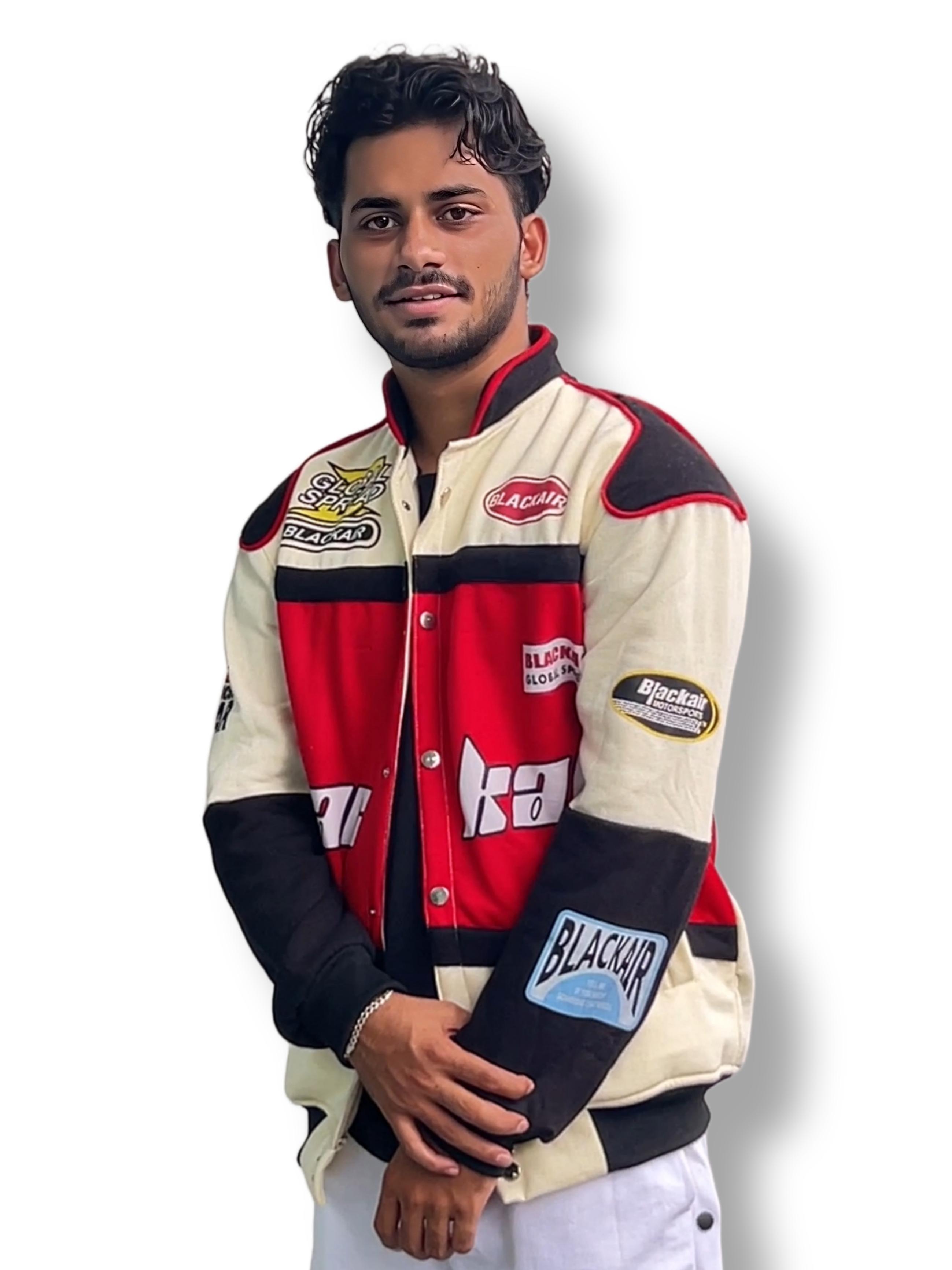 Racing Jacket Icon Vintage Black Air Jacket | Classic Motorsport Fashion & Racers - DWNTWN