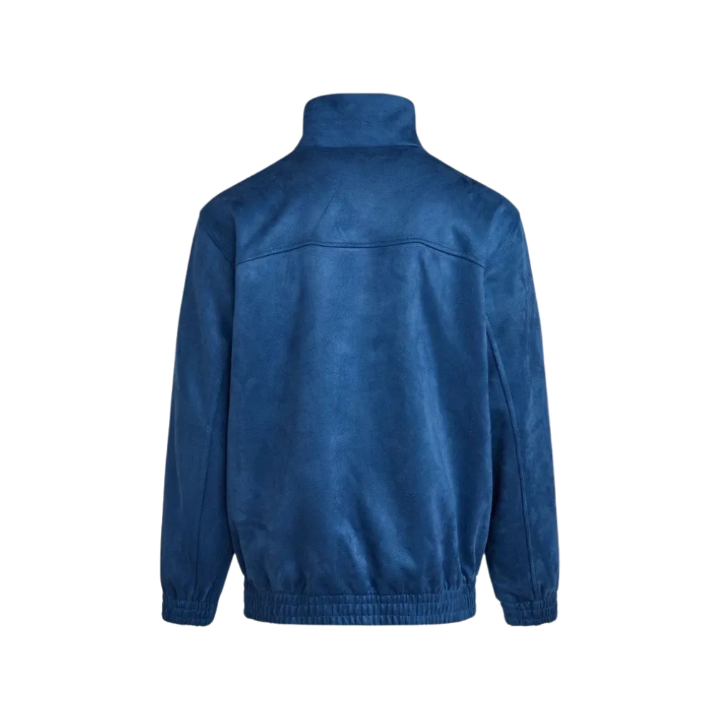 Blue Asian inspired streetwear zip jacket unisex fit
