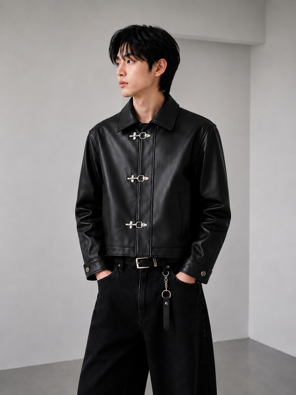 Walhalaa Archive Series: Fireman Clasp Leather Jacket
