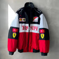 Ferrari F1 jacket Speed Enthusiast Vinatge White & Red Racer Jacket - DWNTWN
