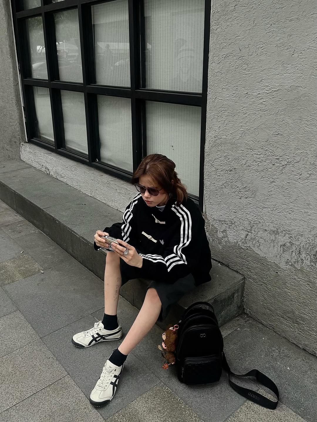 walhala black adidas cny knot jacket streetwear outfit