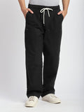 DWNTWN Black Baggy Sweatpants - Loose Fit Sweatpants for Men