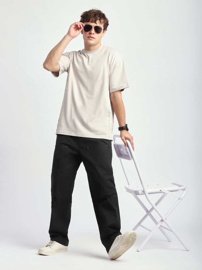 DWNTWN Black Baggy Sweatpants - Loose Fit Sweatpants for Men