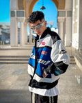 Black Air jacket streetwear front view dwntwn