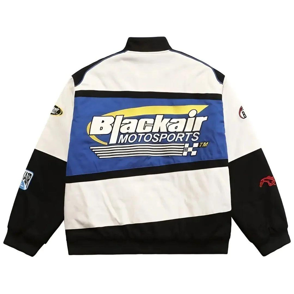 Black Air Vintage Bomber Jacket - Classic Streetwear Style DWNTWN