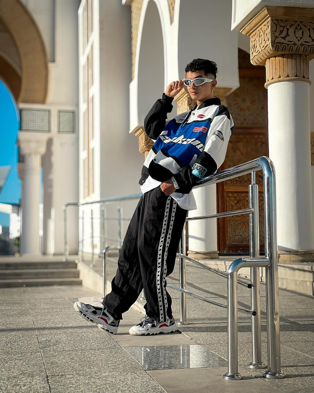 Black Air jacket streetwear front view DWNTWN