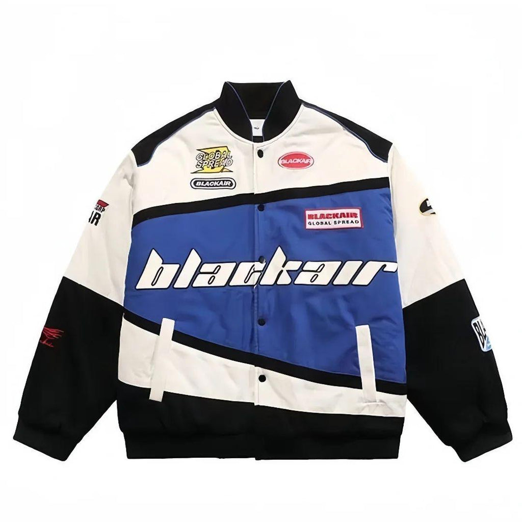 Black Air Vintage Bomber Jacket - Classic Streetwear Style DWNTWN