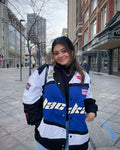 walhalaa blue blackair jacket front view