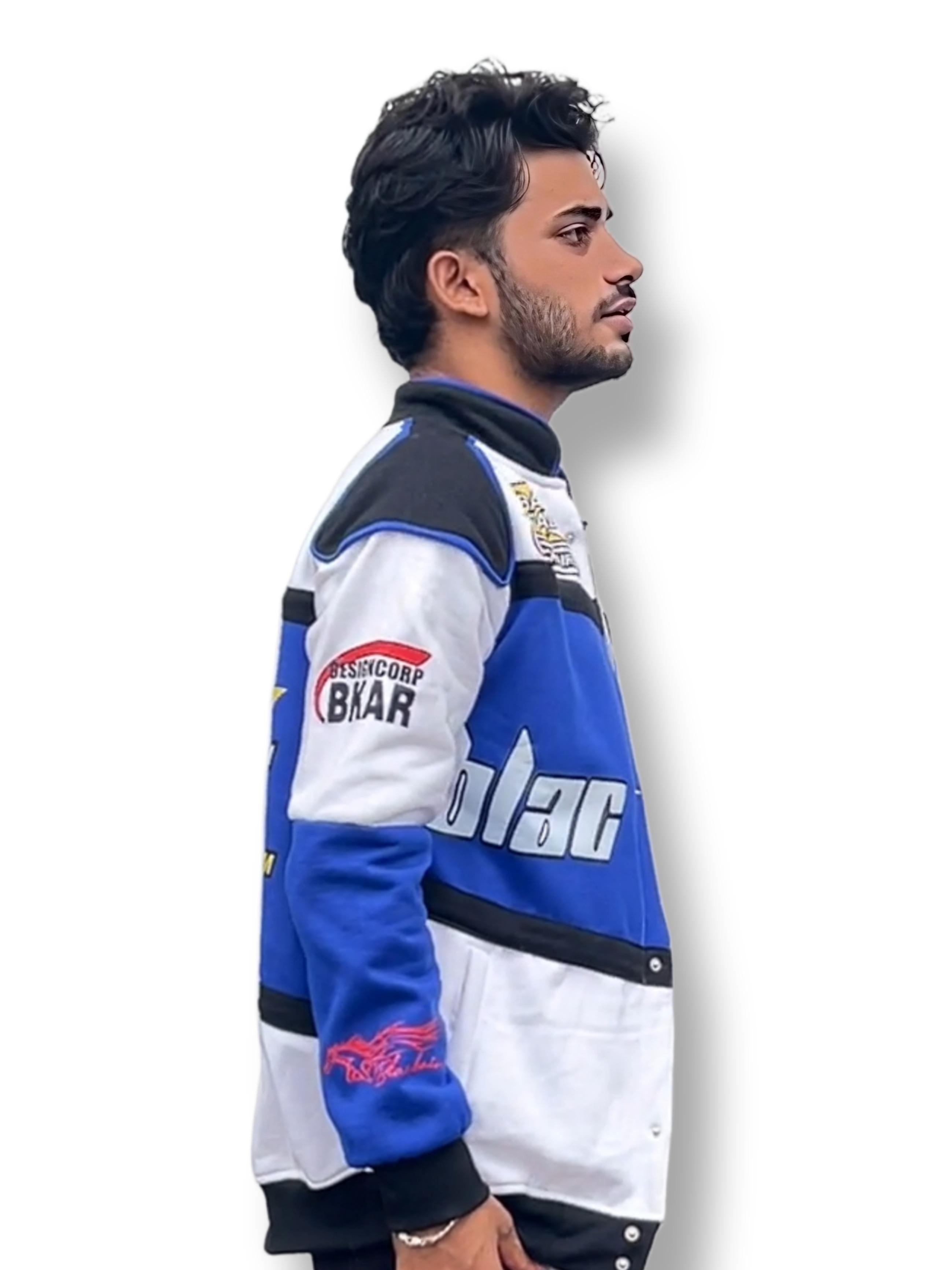 F1 Jacket Vintage Blue Racing Jacket | Authentic Formula 1 Collectible - DWNTWN