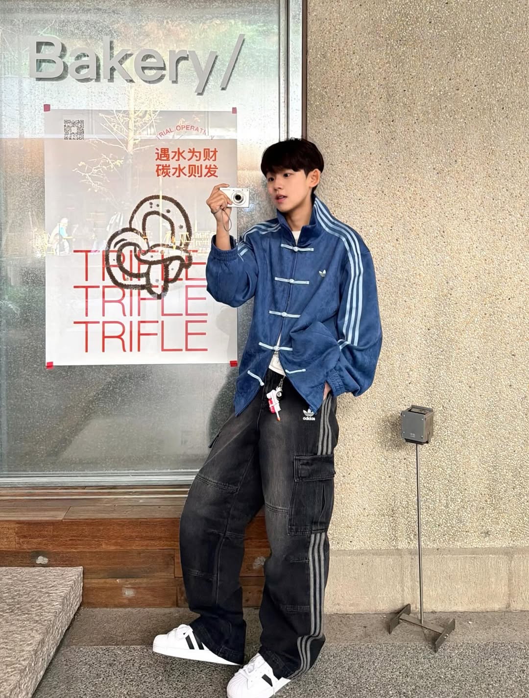 adidas knot jacket outfit streetwear india