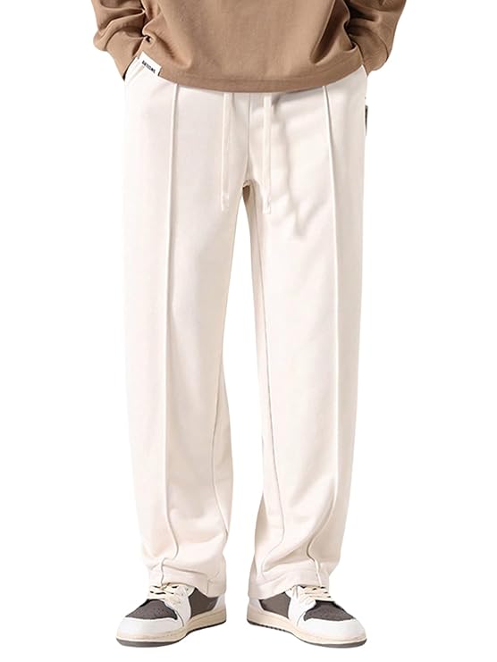 DWNTWN plain track pants for men in premium fabric.