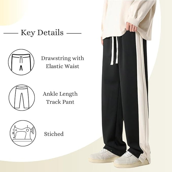 Walhalaa Side-Striped Track Pants – Relaxed Fit Streetwear Joggers (Unisex)