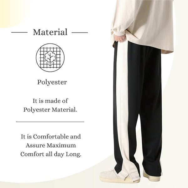 Walhalaa Side-Striped Track Pants – Relaxed Fit Streetwear Joggers (Unisex)