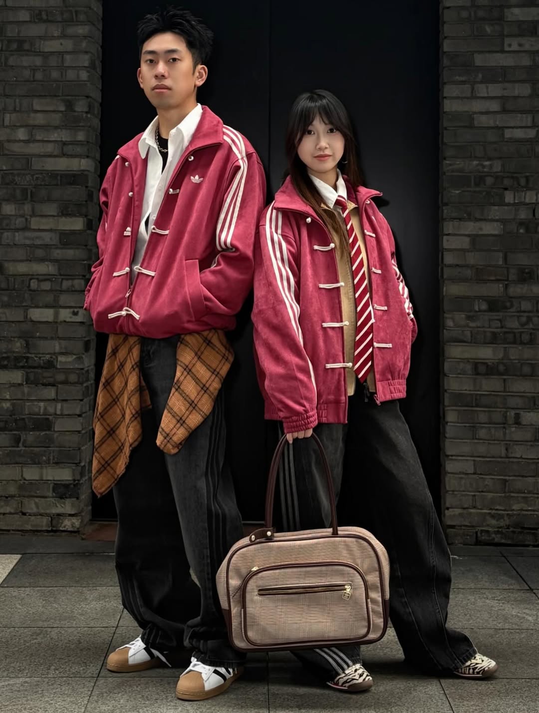 maroon chinese new year knot jacket oversized fit india