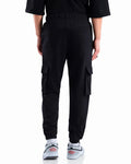 DWNTWN fleece black track pant for men and women - plain black track pant with a sleek and comfortable design