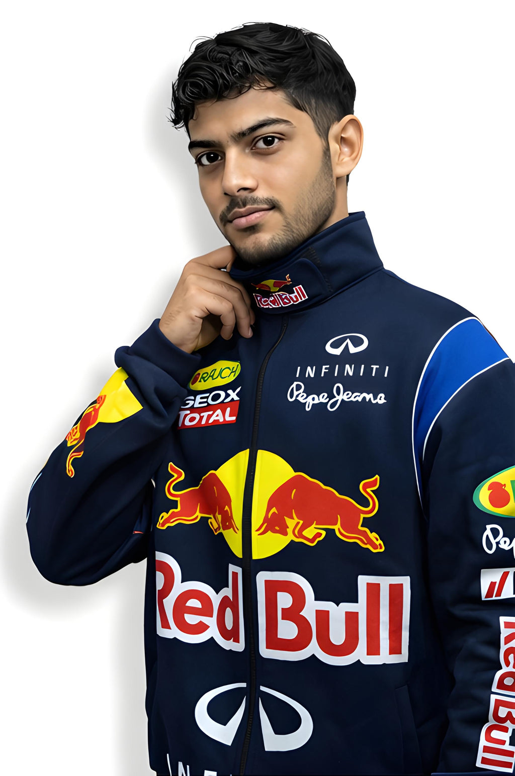 Walhalaa Red Bull Style Vintage F1 Racing Jacket – Retro Motorsport Bomber