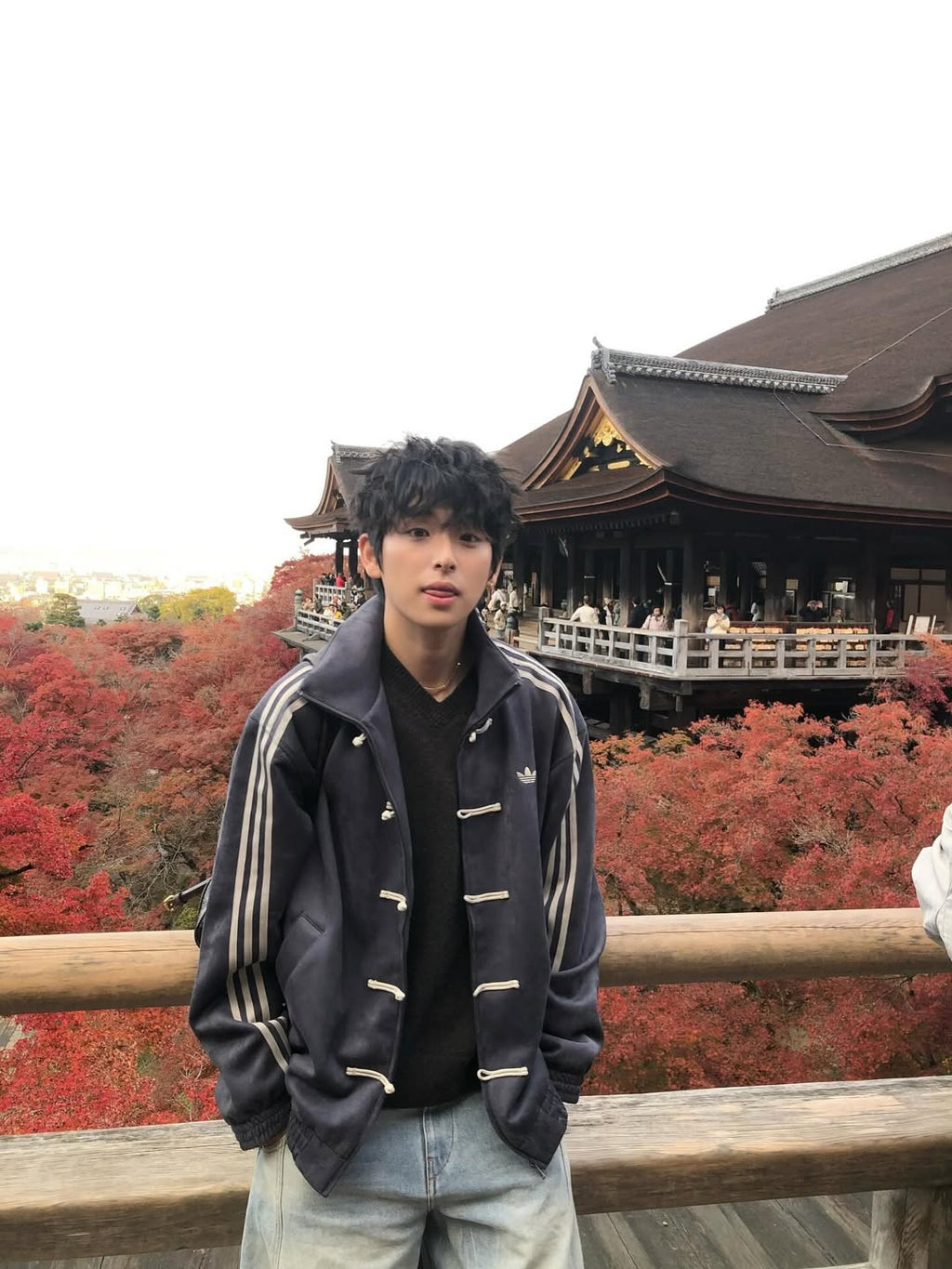 adidas inspired grey cny jacket unisex streetwear look