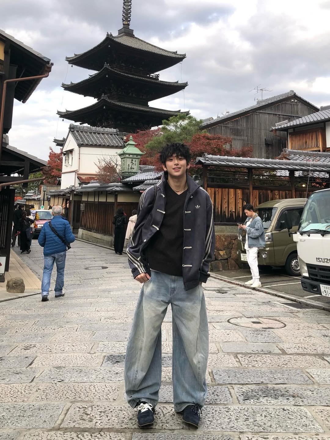 adidas cny grey jacket streetwear outfit aesthetic india