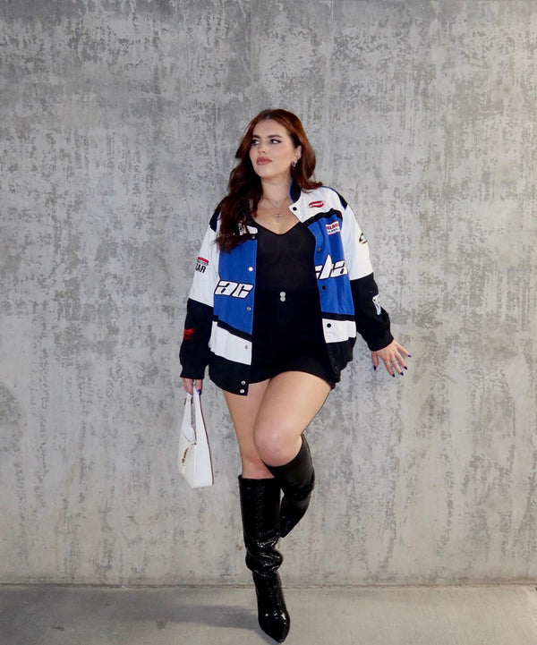 Walhalaa Blackair Racing Jacket – Premium Motorsport Streetwear Bomber (Unisex)